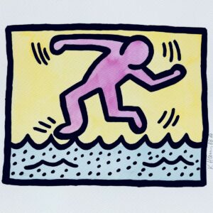 Keith HARING (1958-1990), Attribué à  Pop Shop II, 1988.