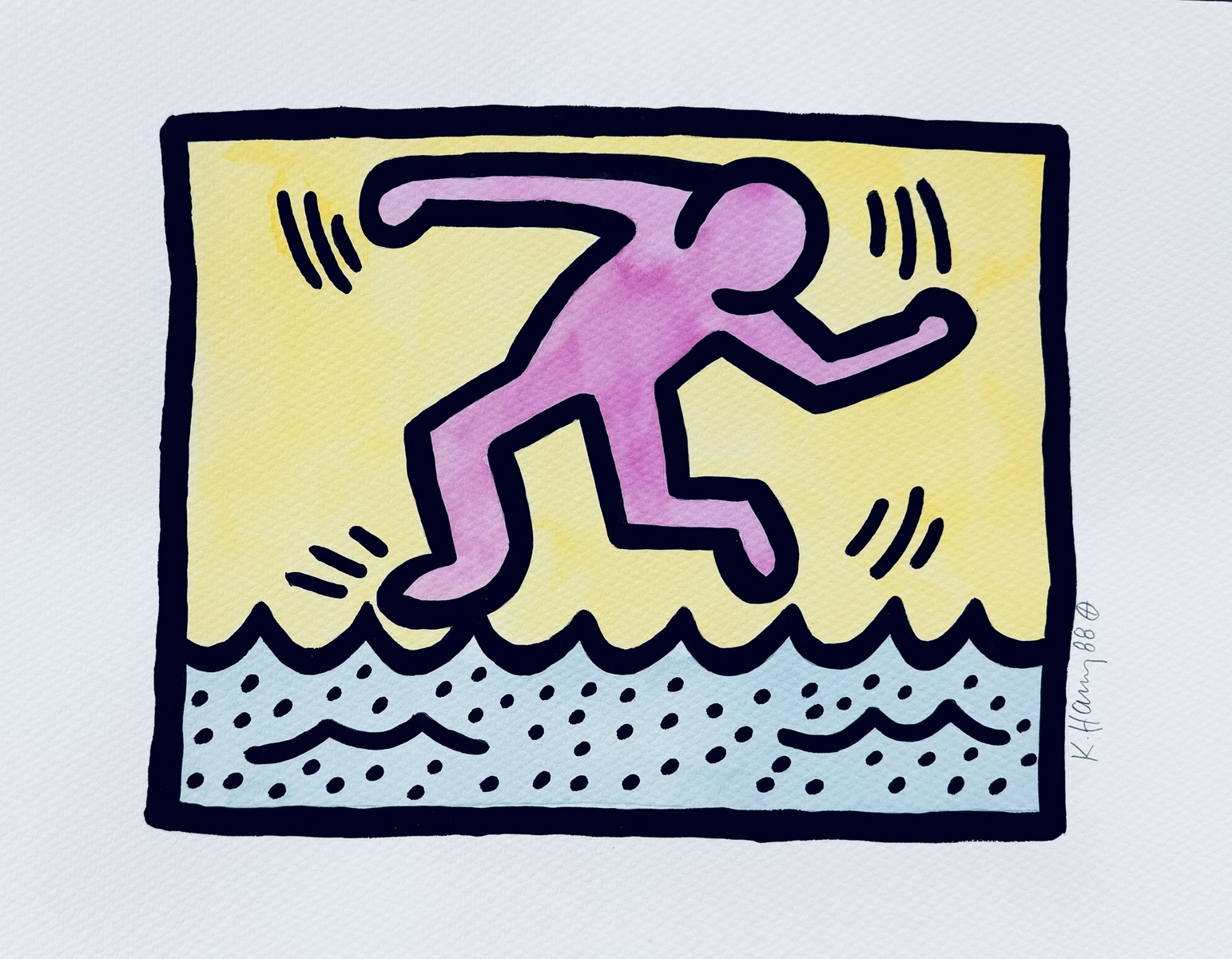 Keith HARING (1958-1990), Attribué à Pop Shop II, 1988.
