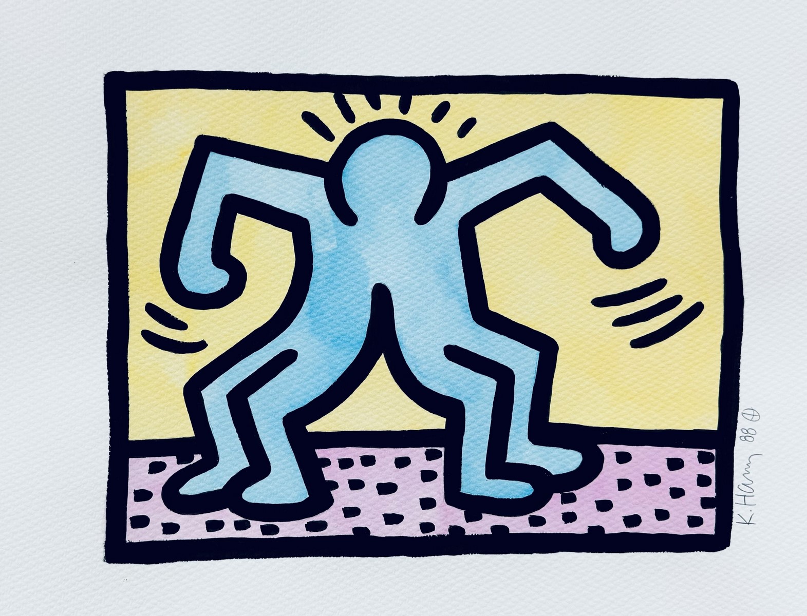 Keith HARING (1958-1990), Attribué à Pop Shop II, 1988.