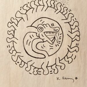 Keith HARING (1958-1990), Attribué à.  Snake