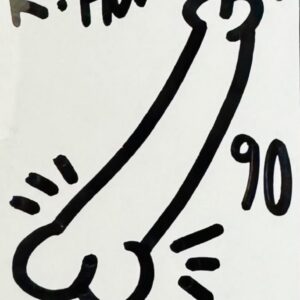 Keith HARING (1958-1990), Attribué à.   Sans titre,1990.