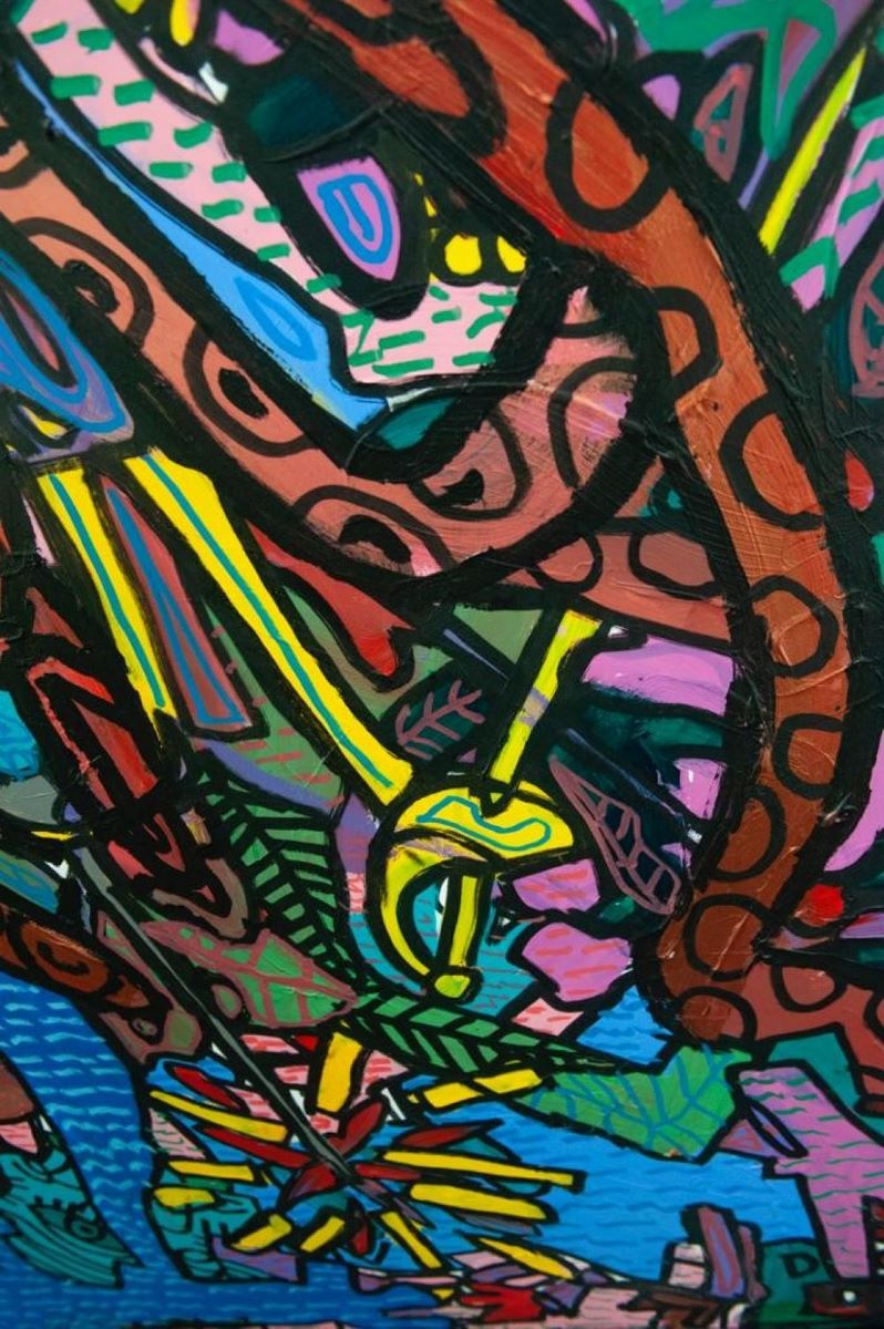 Robert COMBAS (Né en 1957) La pieuvre, le poulpe, le pouffre en argot sétois, 2017. – Image 4