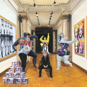 GULLY (Né en 1977) Nikki and Andy meet Saint Phalle and Warhol 3 2020.