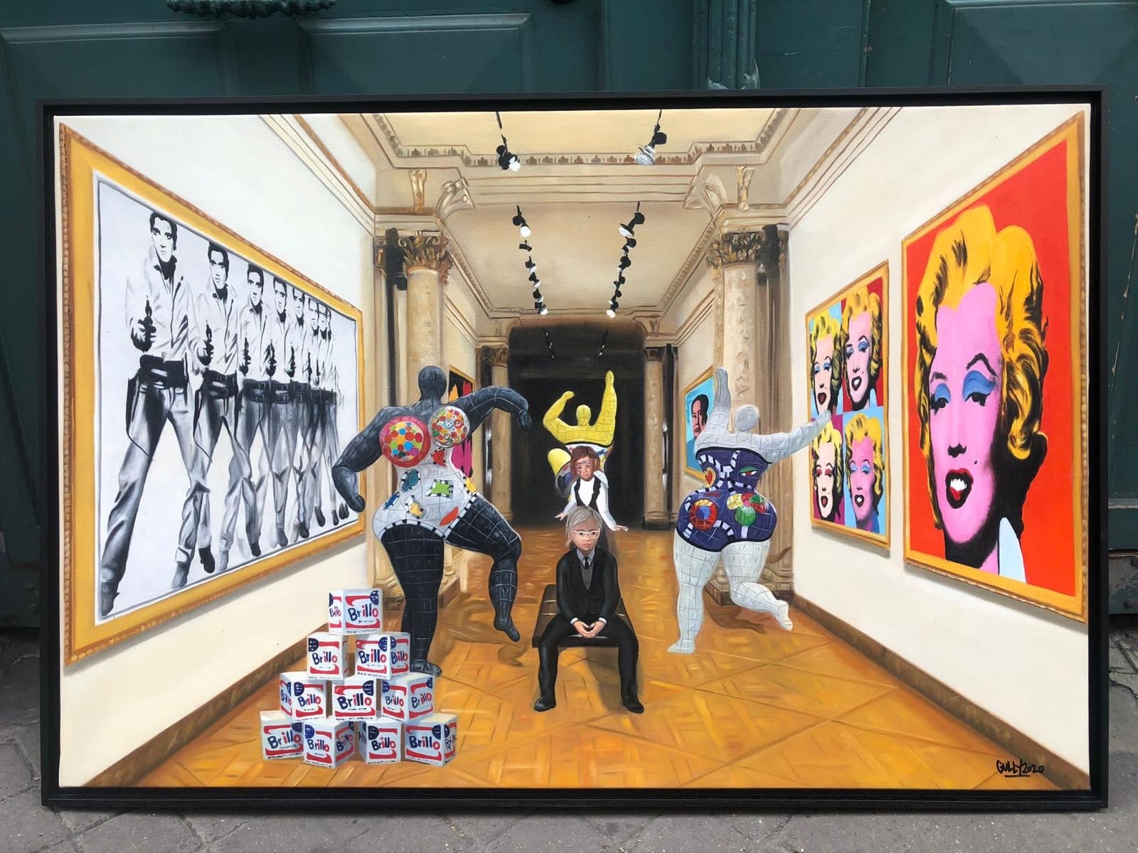GULLY (Né en 1977) Nikki and Andy meet Saint Phalle and Warhol 3 2020. – Image 2