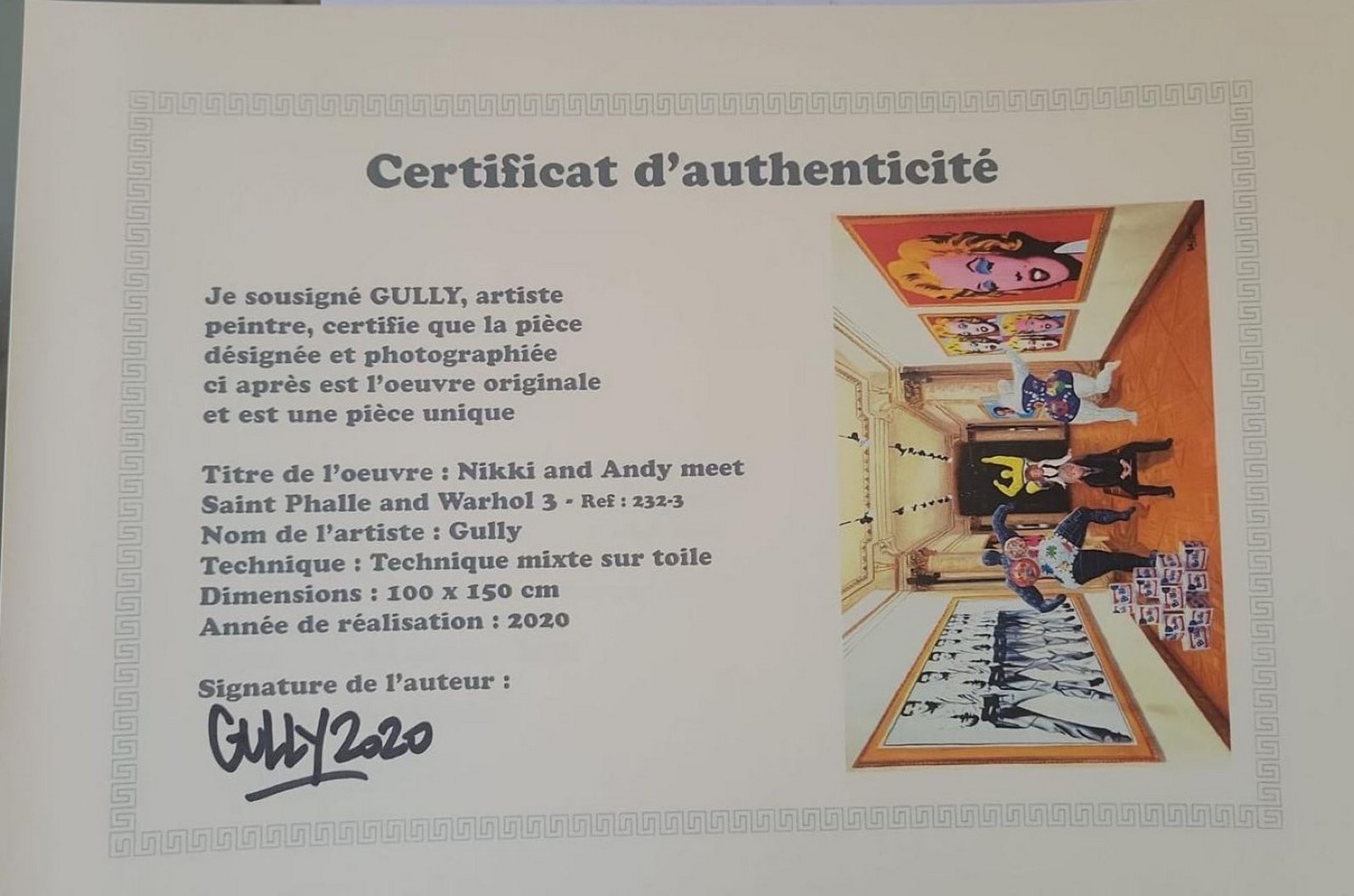 GULLY (Né en 1977) Nikki and Andy meet Saint Phalle and Warhol 3 2020. – Image 3