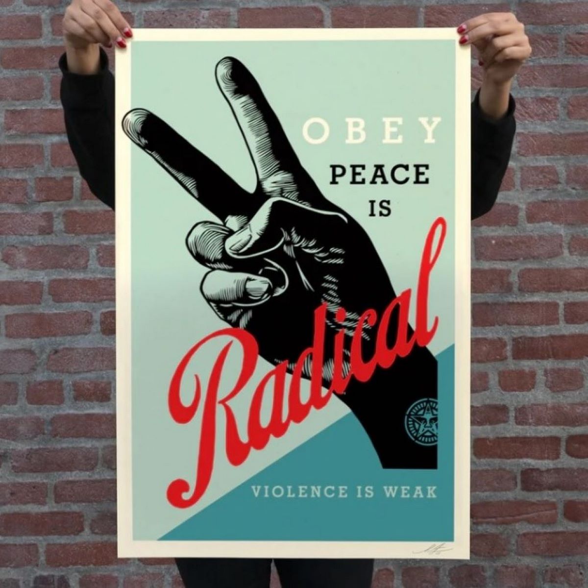 Shepard FAIREY dit OBEY (Né en 1970) Radical Peace. - Image 2
