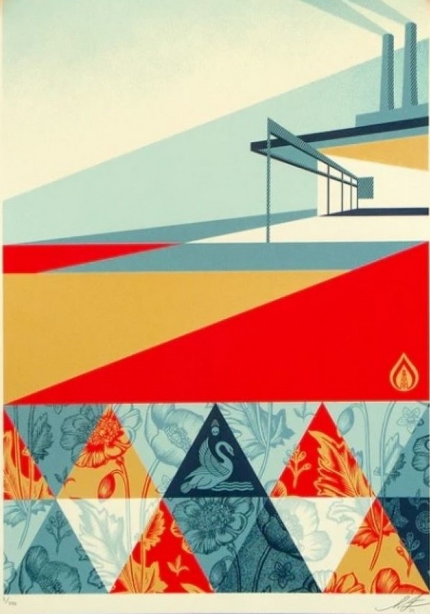 Shepard FAIREY dit OBEY (Né en 1970) Pattern of DenialLithographie offset sur papier.