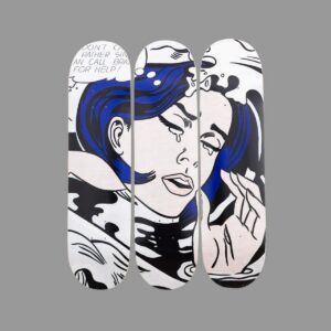 Roy LICHTENSTEIN, D’Après.  Drowning Girl, 1963.