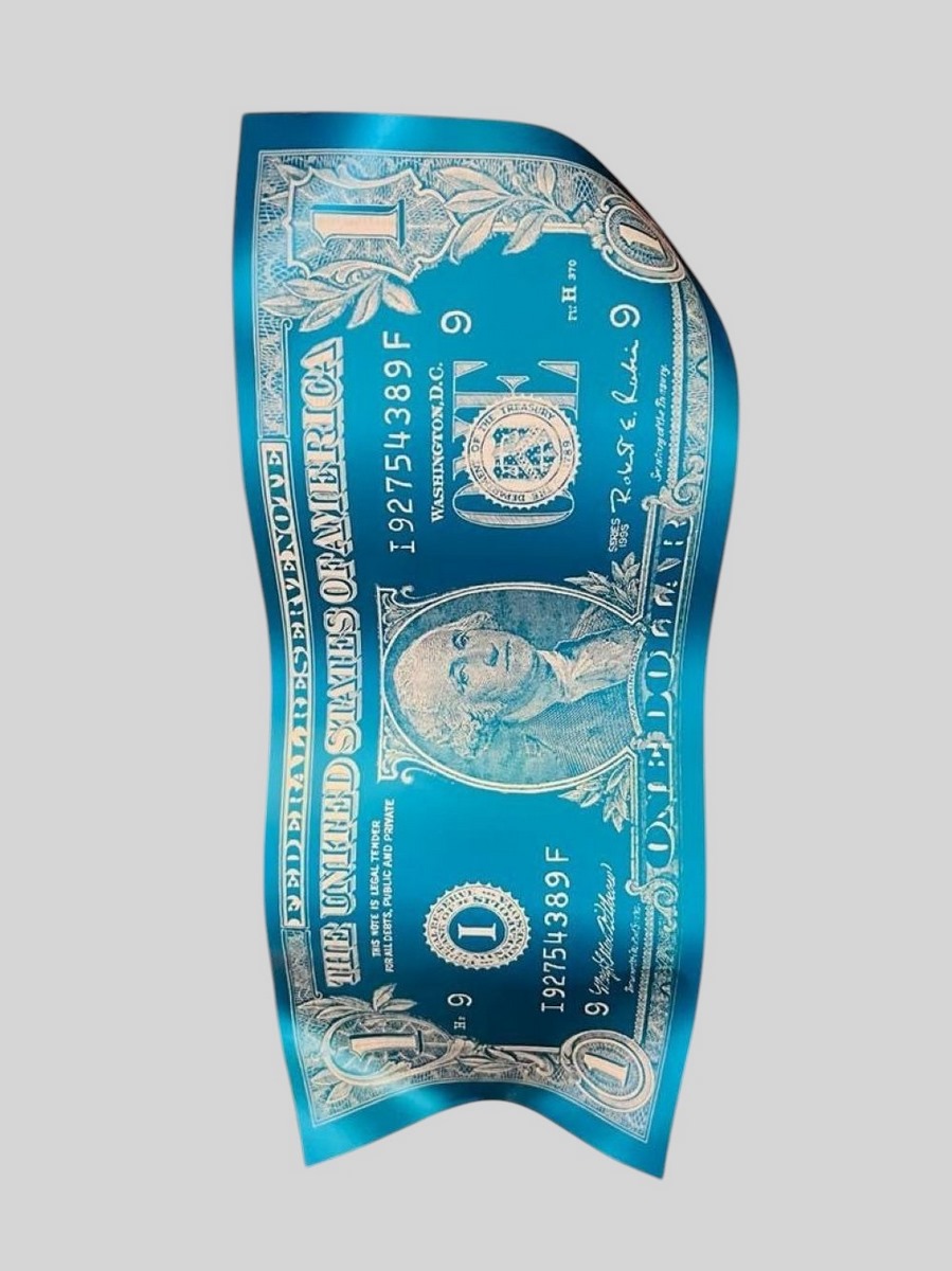KARL LAGASSE (Né en 1981) Billet d’un dollar,2022.