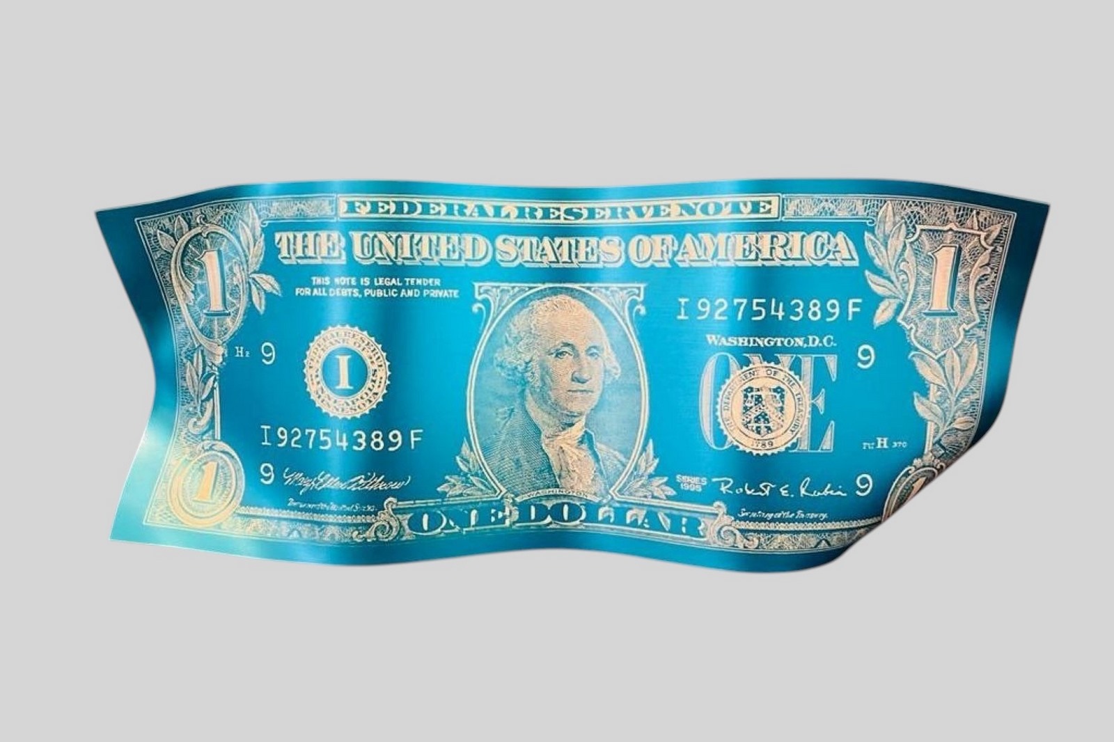 KARL LAGASSE (Né en 1981) Billet d’un dollar,2022. – Image 3