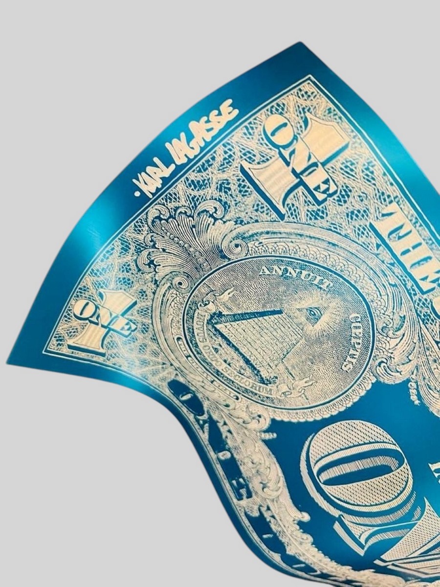 KARL LAGASSE (Né en 1981) Billet d’un dollar,2022. – Image 4