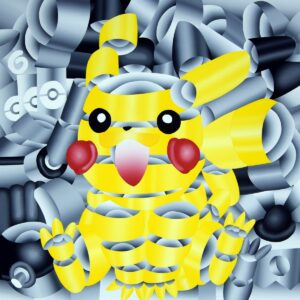 Geoffrey BOUILLOT (Né en 1990)  PIKACHU Tokyo, 2024.