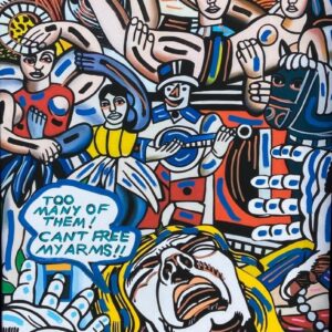 ERRÓ (Né en 1932)  Hommage à Fernand LEGER, 2020.