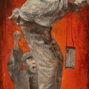 GAO ZENGLI (Né en 1964)  Souvenir de rouge N°2.