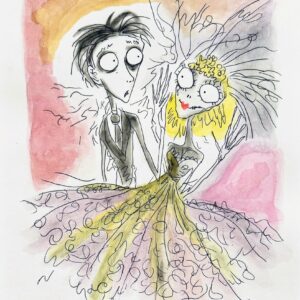 Tim BURTON (Né en 1958)  The newlyweds.