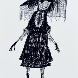 Tim BURTON (Né en 1958)  The widow.