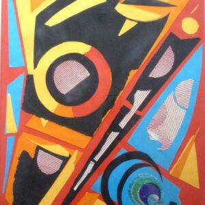 Lino MELANO (Né en 1924) Composition abstraite.
