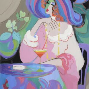 Isaac MAIMON (Né en 1951)  Femme assise