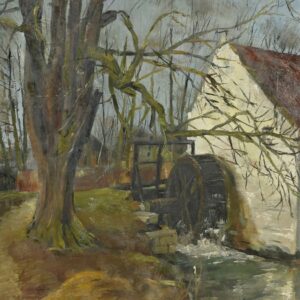 Tony RENIERS (Né en 1923, Bruxelles) Le moulin à eau, 1948