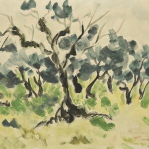 Bonaventure FIEULLIEN (1903-1976) Les oliviers de Provence.