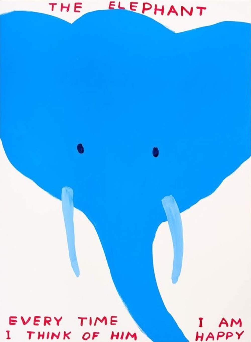 DAVID SHRIGLEY (NE EN 1966) The elephant, 2022.