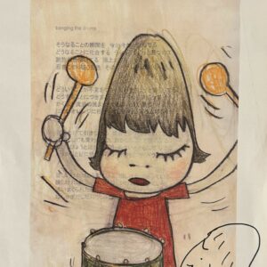 Yoshitomo NARA (Né en 1959), D’Après.  Banging the drums.