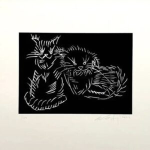 AI WEIWEI (Né en 1957) Cats (Black).