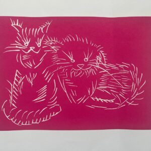 AI WEIWEI (Né en 1957) Cats (Pink).