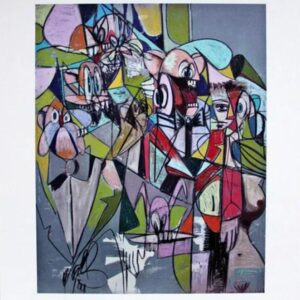 George CONDO (Né en 1957)  Plate 5 Cascading Butlers.