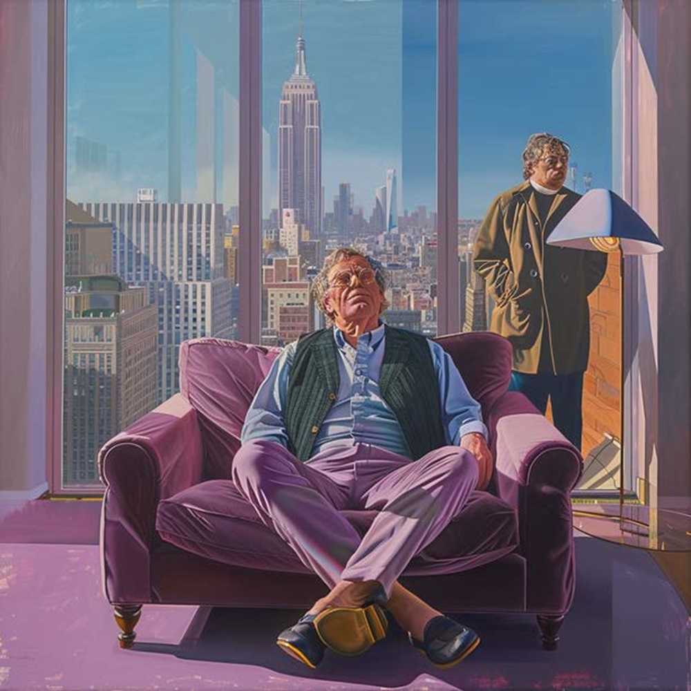LILY YCF (Né en 1993) Urban Contemplation.2022.