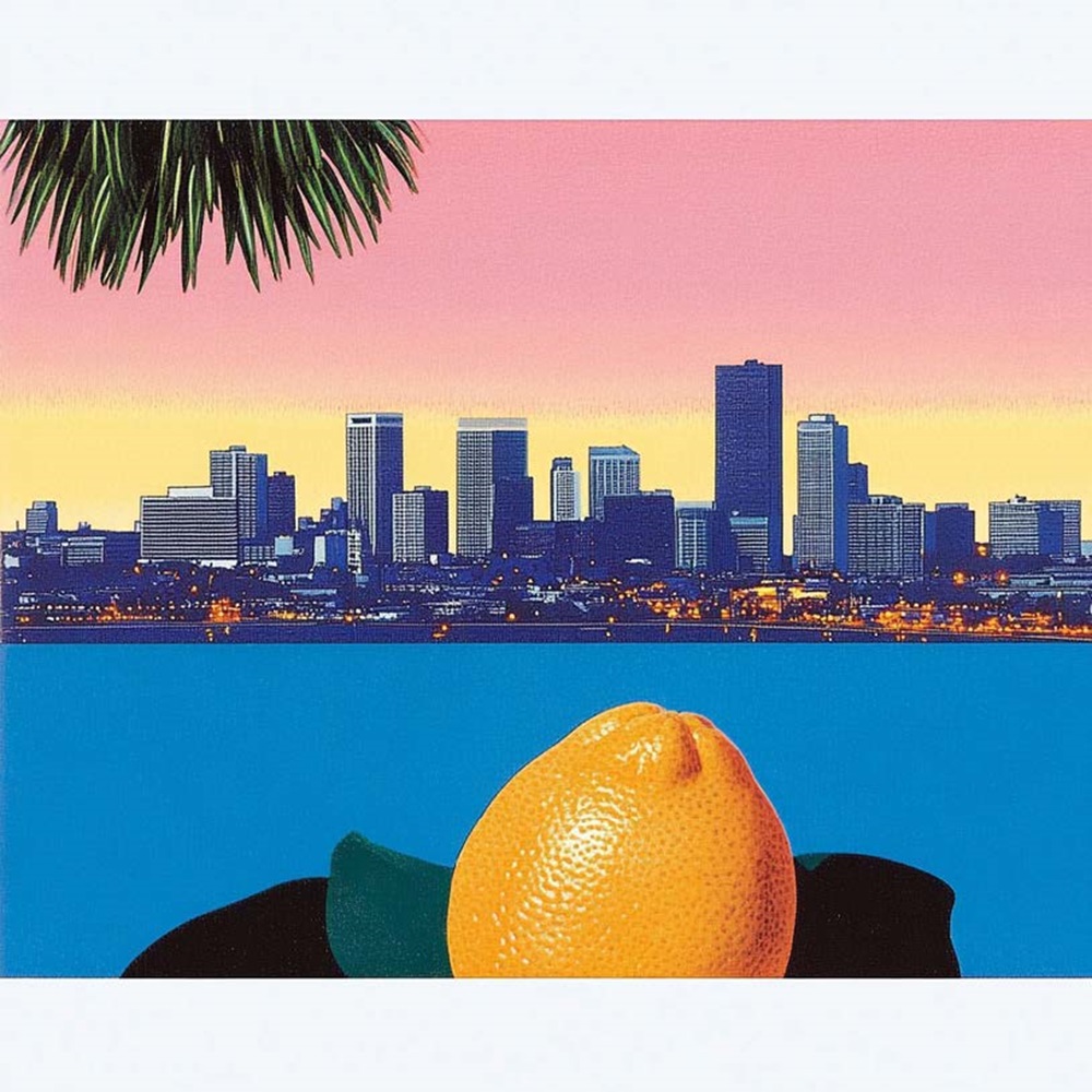 Richard PRINCE (Né en 1994) Tropical City vibes,2023.