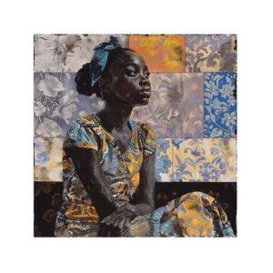 Babacar SOW (Né en 1990) La patience au soleil.2024.