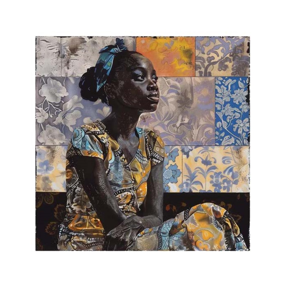Babacar SOW (Né en 1990) La patience au soleil.2024.