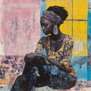Babacar SOW (Né en 1990) Reflections in color.2024.