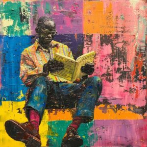 Alemaheyu BEKELE (Né en 1976) Lost in the pages,2023.