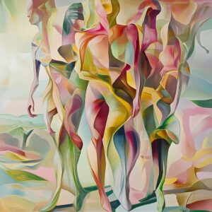 Mira LANGSTON (Née en 1971) The Gatherin of souls,2023