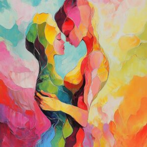 Mira LANGSTON (Née en 1971) Ethereal Embrace,2015