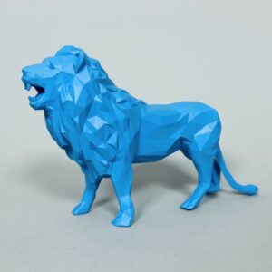 Richard ORLINSKI (Né en 1967) Lion (Blue Edition).