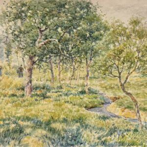 Emile CLAUS (1849-1924)  Paysage à la rivière.