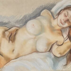 ECOLE MODERNE Femme nue allongée.