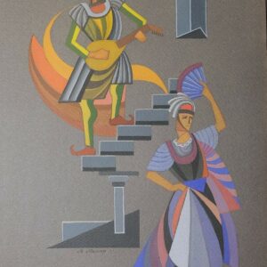 Vadim Georgievic MELLER (1884-1962) Personnages de théâtre,1931