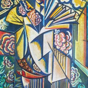 Nathalie GONTCHAROVA (1881-1962), Attribué à. Composition aux fleurs.