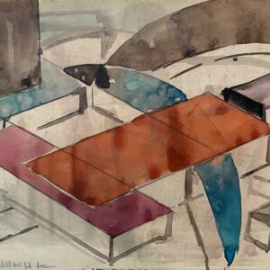 Ivan Diomidovich CHASHNIKOV (1888-1971), Attribué à.  Composition abstraite.