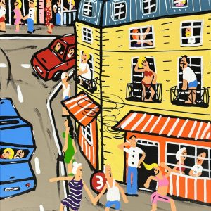 Albert WILLEM (Né en 1979) Paris Pavment Parade.2024.