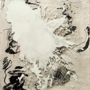 KLINGENBERG, Alias Alain de schütter (XX-XXI) Composition abstraite blanche,2022.