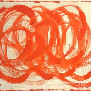 KLINGENBERG, Alias Alain de schütter (XX-XXI) Composition abstraite rouge,2022.