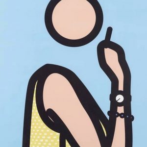 Julian OPIE Ruth with a cigarette 2, 2005.