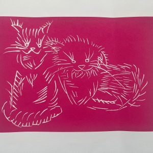 AI WEIWEI (Né en 1957)  Cats (Pink).