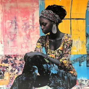 Babacar SOW (Né en 1990) Reflections in color.2024.