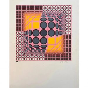 VICTOR VASARELY (1906-1997)  Jenge, 1980.
